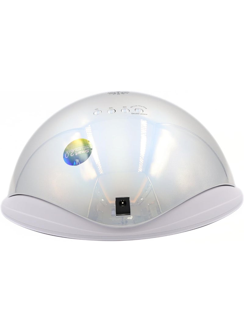 GLOBAL FASHION Professional Uv Led Lamp 2 In 1 Model L-1100 72W - Professional Nail Dryer For Gel Polish, Acrylic, And Polygel - Fast Curing, Durable, And Easy To Use  (Silver)  - Image 4