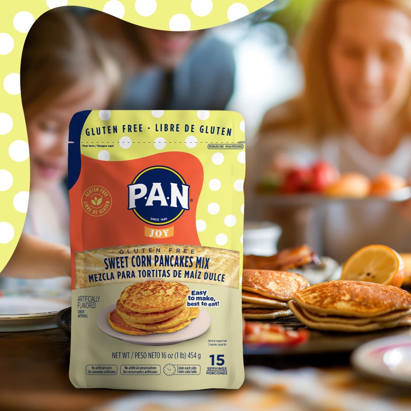 P.A.N. P.A.N Sweet Corn Pancakes Mix - Gluten Free Easy to Prepare 1 lb (Pack of 1) - Image 4