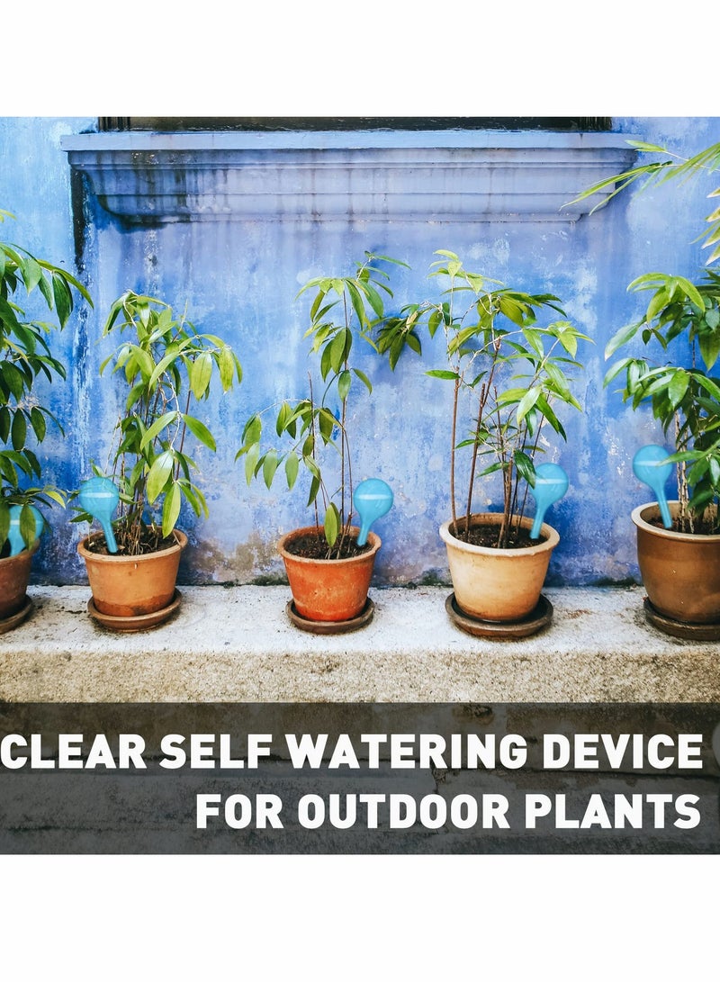SYOSI Plant Automatic Watering Globes, Plastic Bulb Type Device, Flower Self-watering Device for Garden Potted Indoor and Outdoor (8pcs, Blue) - Image 3