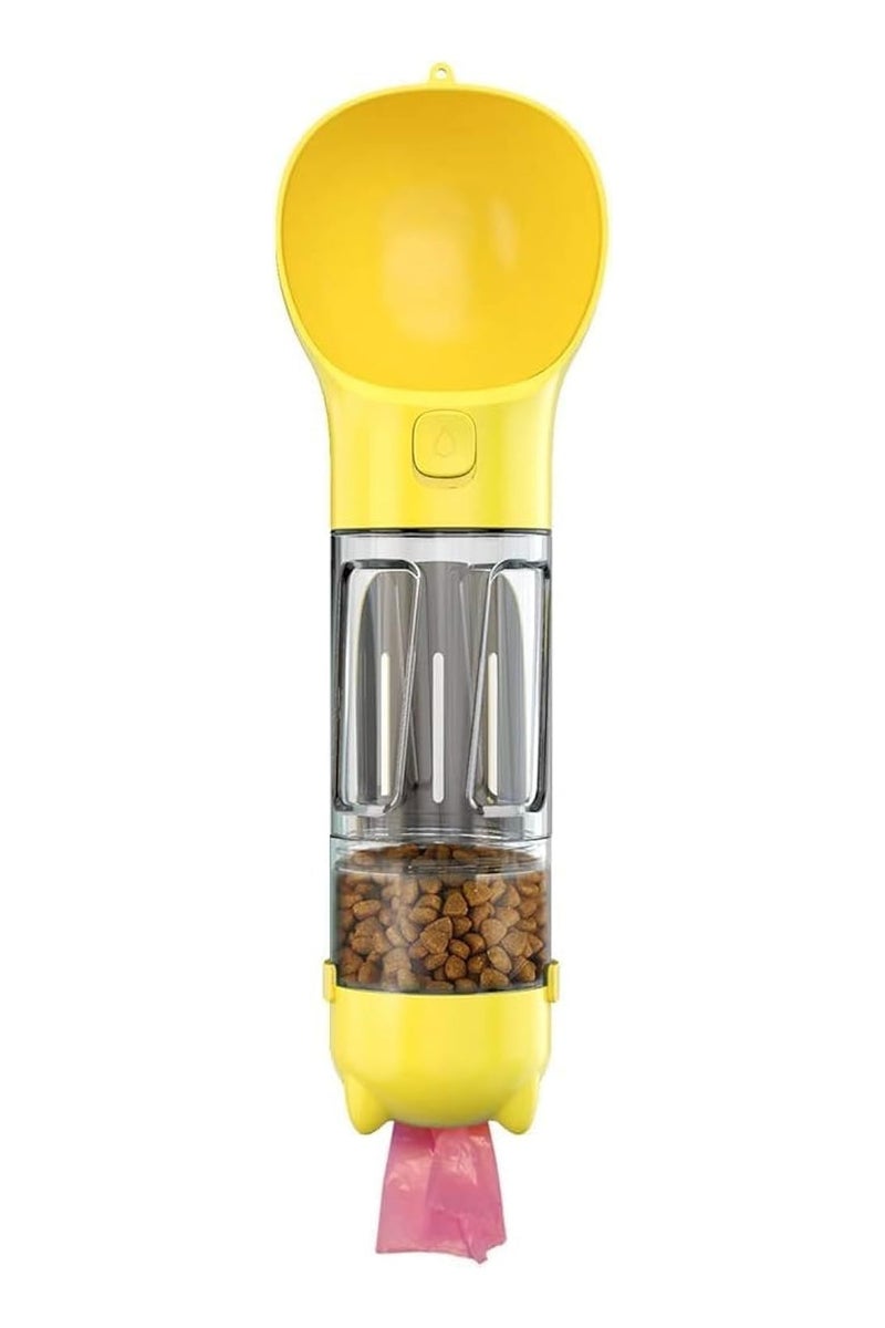 Dog Water Bottle 4 in 1 Multifunctional Dog Water Dispenser Portable Cat Water Fountain 300ml with Carrier Bag for Outdoor Walking and Travel, A Perfect Gift for your Favourite one Puppy - Image 1