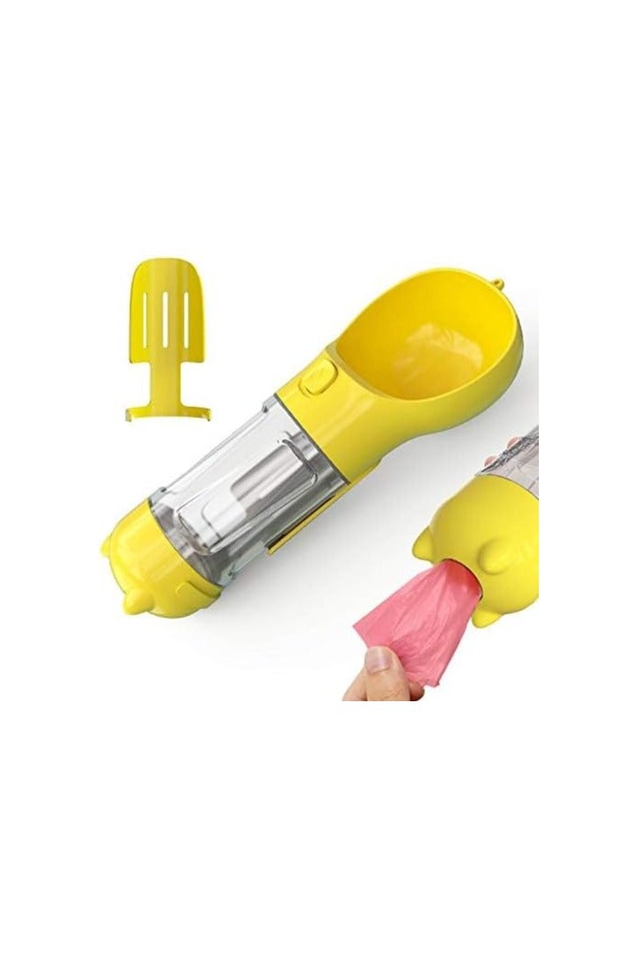 Dog Water Bottle 4 in 1 Multifunctional Dog Water Dispenser Portable Cat Water Fountain 300ml with Carrier Bag for Outdoor Walking and Travel, A Perfect Gift for your Favourite one Puppy - Image 2