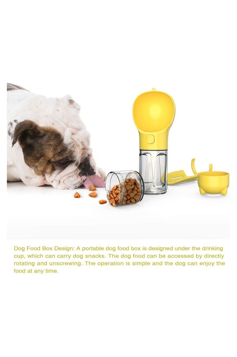 Dog Water Bottle 4 in 1 Multifunctional Dog Water Dispenser Portable Cat Water Fountain 300ml with Carrier Bag for Outdoor Walking and Travel, A Perfect Gift for your Favourite one Puppy - Image 3