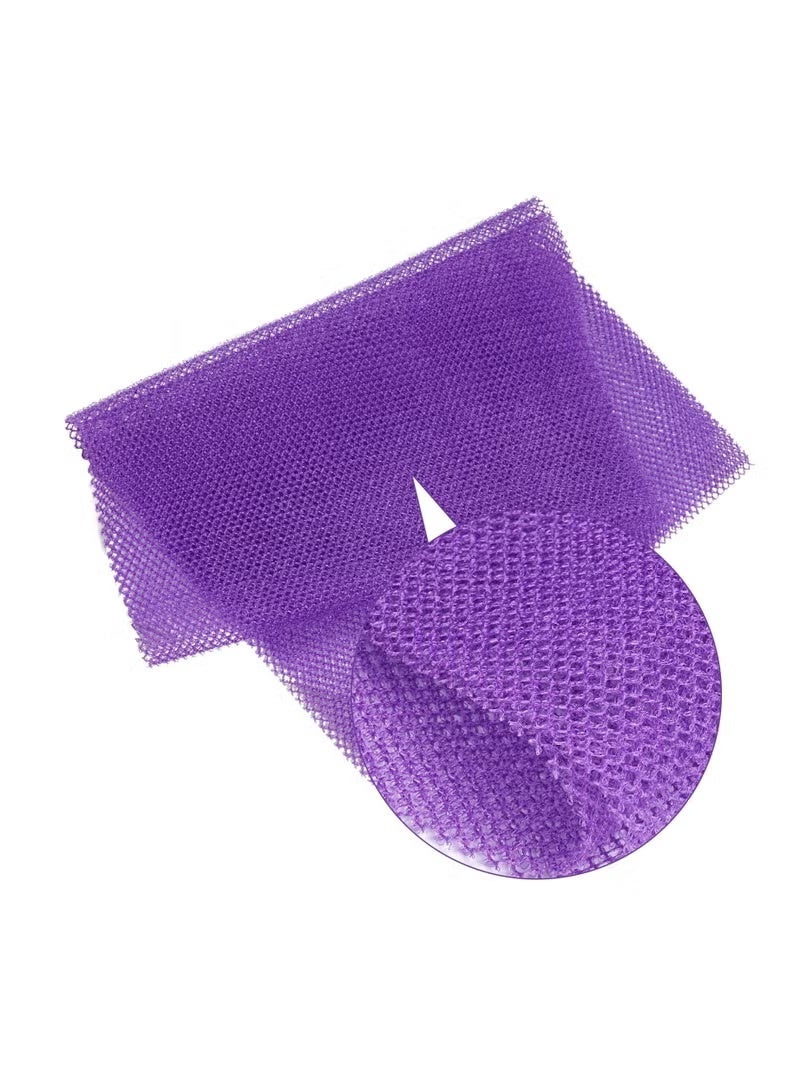 2-Piece African Net Bath Sponge Exfoliating Long Body Scrubber Tight Weave Beauty Skin Smoother Tower Bath Cloth Porous Stretches Back Washcloths For Daily Use Or Stocking Stuffer - Image 4