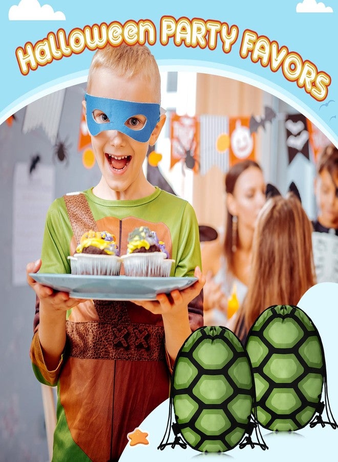 Yeyeplum 12 Pcs Turtle Party Favors Drawstring Bag Turtle Birthday Party Supplies Carnival Goodie Bags Birthday Gift Decoration - Image 4