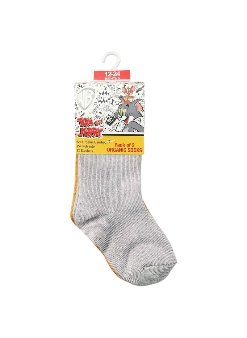 Tom & Jerry Bamboo Cotton Sock - Solid (Pack Of 2) - Grey & Brown 12-24M - pzsku/ZBF0FF2FB5F6D2B6E2FB4Z/45/_/1692861061/6bbfeb56-1caf-4ab2-9090-a920729c1b50