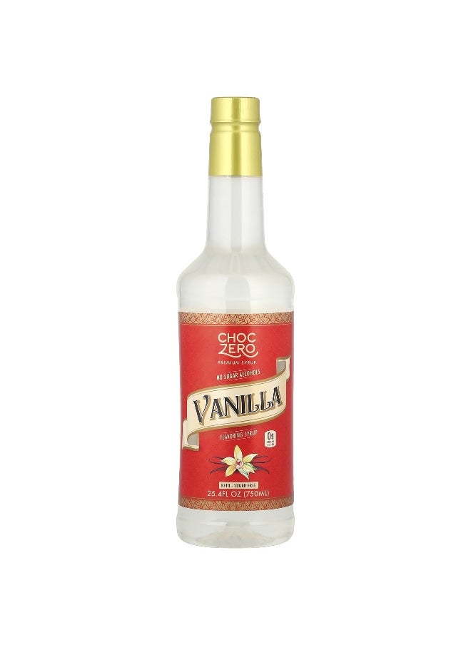 CHOCZERO ChocZero, Vanilla Flavoring Syrup, 25.4 fl oz (750 ml)  - Image 1