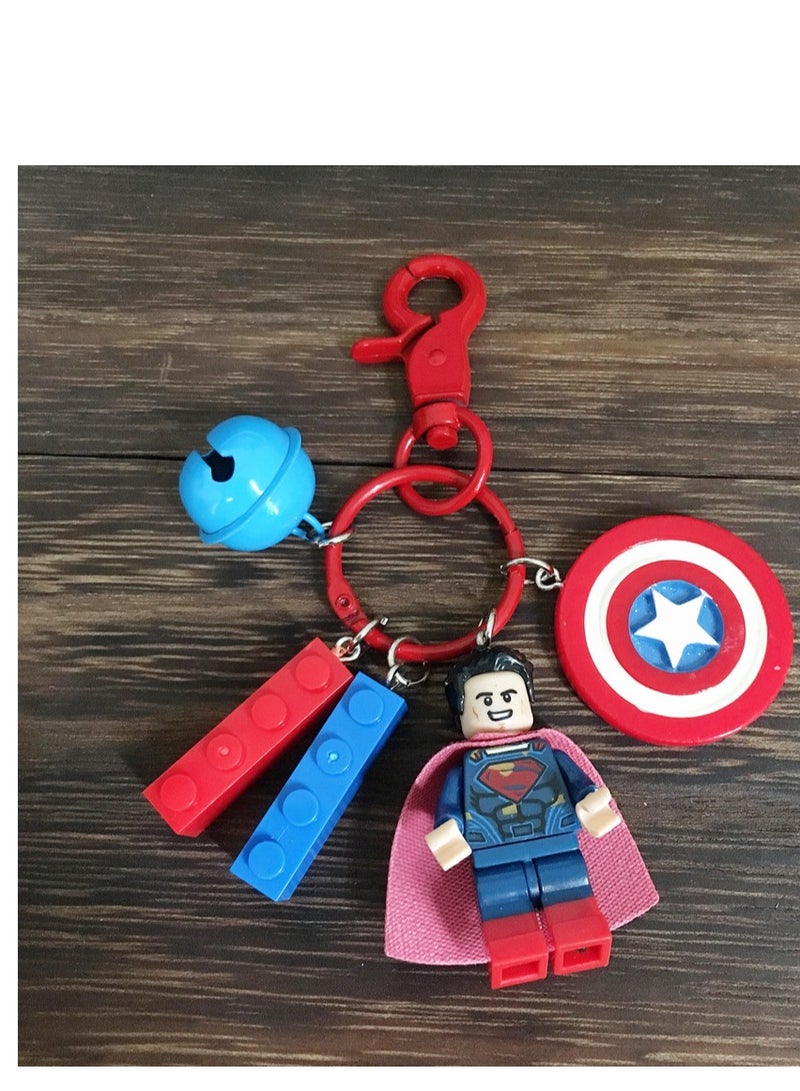 Shark figurine keychain pendant DIY keychain couple backpack pendant - Image 3