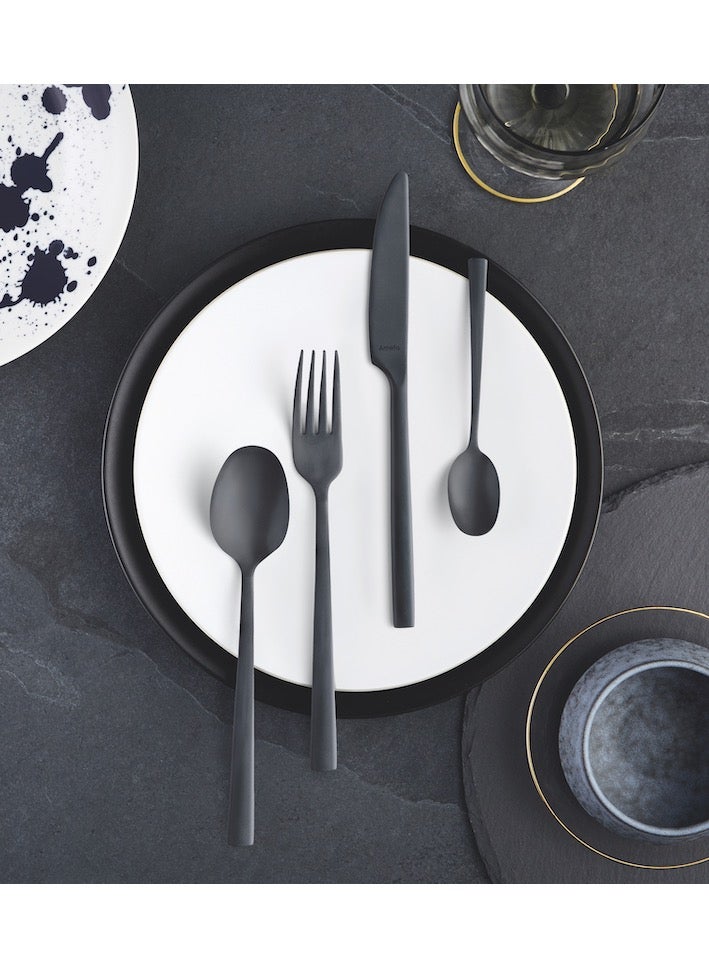 Amefa Manille PVD - 16 pcs Cutlery set black - Image 2