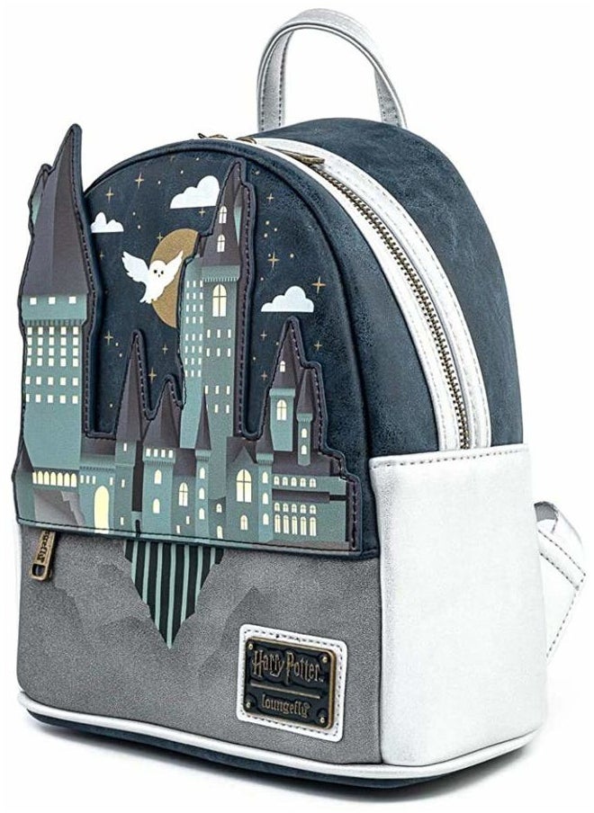 Loungefly - Harry Potter Hogwarts Castle Hedwig Womens Double Strap Shoulder Bag Purse - Image 1