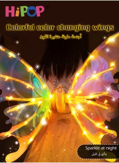 HIPOP Dress Costume for Girls,Electric Glowing Wings Universal Size,Cool Lighting Effects,Wings Can Flap,3-12 Age Children's Party Role Play Costume  - Image 2