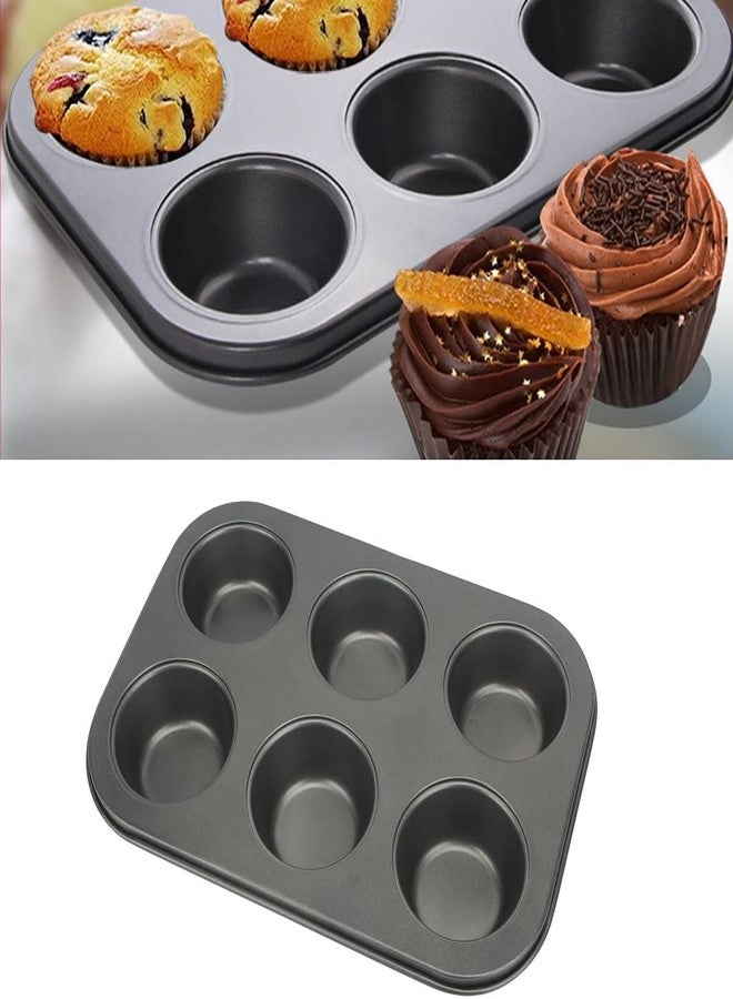 Kosh - Perfect Baking Tools for Beginners or Experts - Bakeware Moulds Non-Stick Teflon Coated 6 Cup Muffin Tray Carbon Steel Cake Mold/Baking Tray/Tin/Pan - 6 Cup Muffin Tray - Image 5
