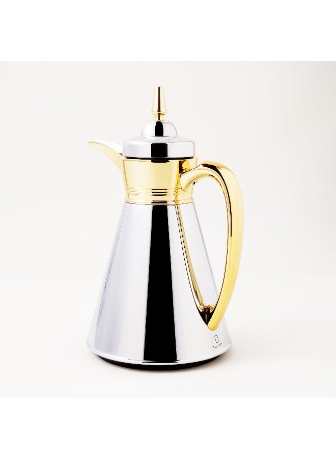 Dallaty 2Pcs Steel Vacuum Flask Set, Gold - Image 2