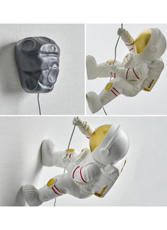 Excefore Astronauts Wall Sculpture Climber Figurines, Modern Home Decor, Outer Space Theme Decoration, 3D Wall Decor for Children's Room, Study Room, Bathroom, Climbing Astronaut Wall-Hanging Decor  - Image 5