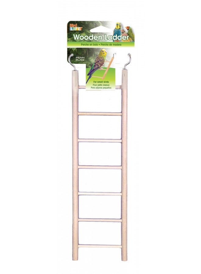 Penn Plax Penn-Plax 7-Step Wooden Bird Ladder | Provide Exercise and entertainmet for Your Bird | Looks Great | Durable and Safe  - Image 2