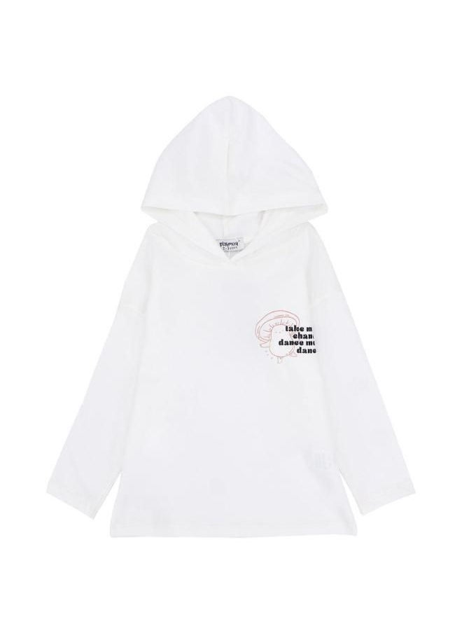 playmore Long-Sleeved Fleeced Hooded T-shirt  - Image 1