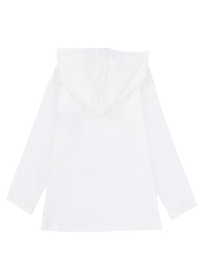 playmore Long-Sleeved Fleeced Hooded T-shirt  - Image 2