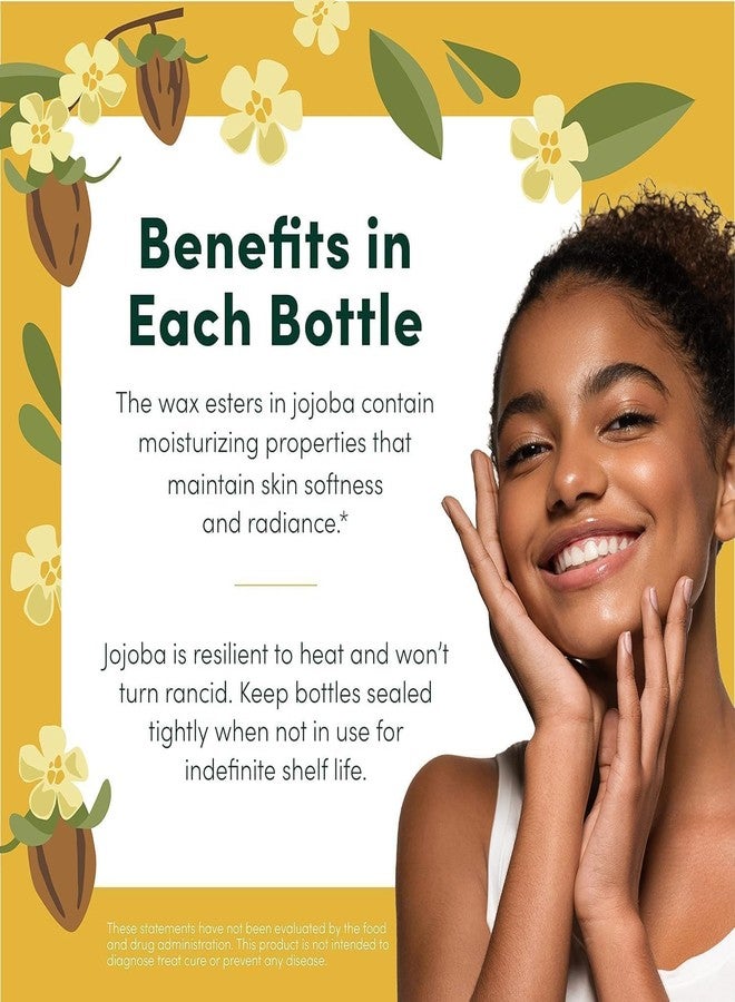 HobaCare 100% Pure, Unrefined Jojoba Oil for Skin & Nails - Moisturizing Body Oil & Face Moisturizer for Dry Skin - Natural Treatment for Hair & Beard Care (8.45 fl oz) - Image 4
