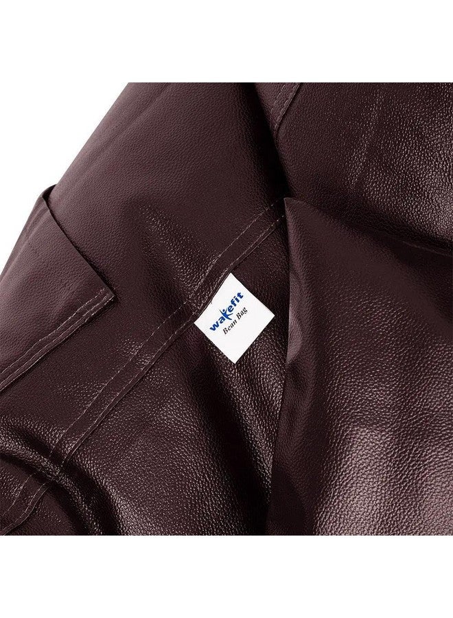 Wakefit Wakefit Bean Bag Cover 4XL | 3 Months Warranty | Leatherette Bean Bag Without Beans | Brown  - Image 5