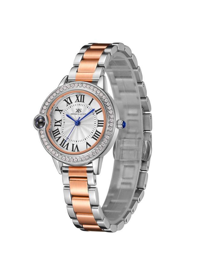 KENNETH SCOTT Women's Stainless Steel Analog Watch K22530-KBKW - 34 mm - Image 2