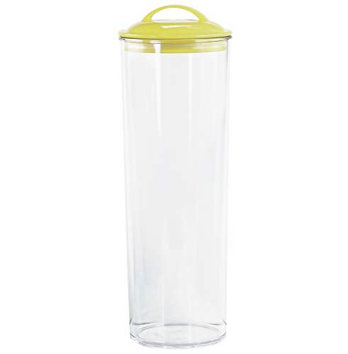 Reston Lloyd Tall Clear Spaghetti Pasta Storage Canister Container with Airtight Lid BPA Free for Kitchen Pantry Organization, Lemon - Image 5