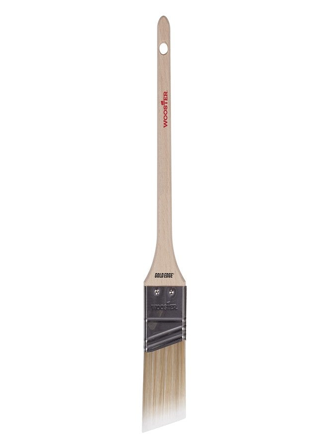 Wooster 5234-1 1/2 Series 5234 1-1/2" Edge Thin Angle Brush, 1 1/2 Inch, Gold,White - Image 3