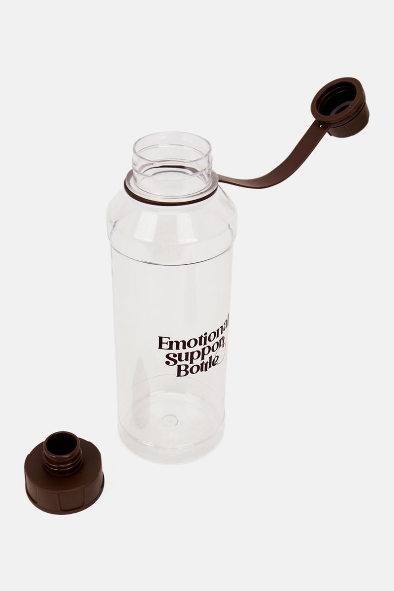 Muy Mucho Plastic Emotional Support Water Bottle, Transparent - Image 2