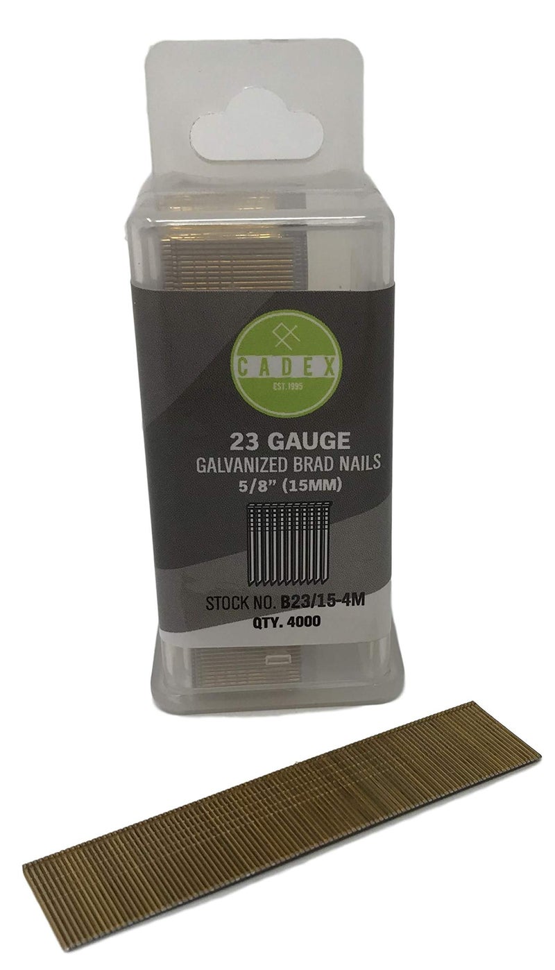 Cadex B23/15-4M 23-Gauge Brad Galvanized Brad Nails with 4000 Fasteners Per Box, 15mm - Image 4