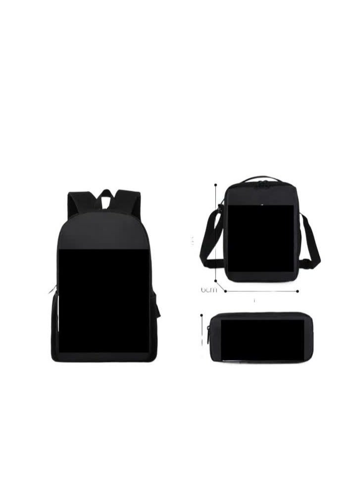 Generic - New Jurassic World Dinosaur Backpack Jurassic World Student Schoolbag Lunch Bag Pen Bag,F model - three-piece set - dinosaur - Image 1