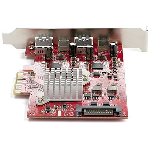 StarTech.com 4-Port USB PCIe Card - 10Gbps USB PCI Express Expansion Card w/ 2 Controllers - 2X USB-C & 2X USB-A Ports (USB 3.2/3.1 Gen 2) - USB/USB-C PCI-e Card - Full Profile (PEXUSB312A2C2V) - Image 4