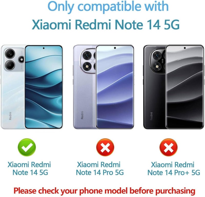 Nishtech غطاء خلفي شفاف هجين ناعم رفيع مضاد للغبار لجهاز Redmi Note 14 5G مع حماية الكاميرا - Image 2