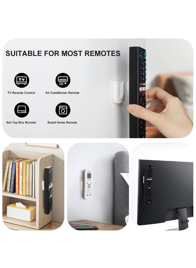 4 PCS Magnetic Remote Control Holder Wall Mount, Innovative Slot Design for Effortless Organization of Home, Office, and School Supplies - Organize and Fix Remotes with Ease - Image 3