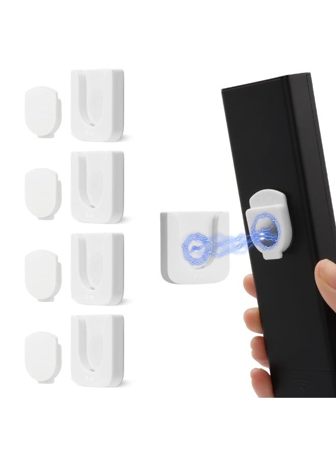 4 PCS Magnetic Remote Control Holder Wall Mount, Innovative Slot Design for Effortless Organization of Home, Office, and School Supplies - Organize and Fix Remotes with Ease - Image 1