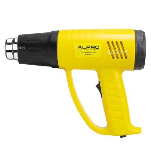 ALPRO Professional Tools ALPRO HG2000 Professional Heat Gun 2000W with Steel Nozzle, Temp. Control, Variable Speed, Lightweight Design for Professionals & Industrial Applications - Image 1