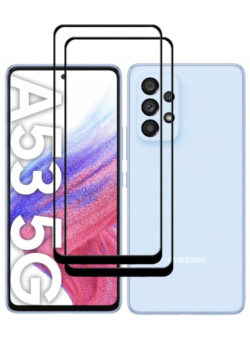 ACLIX 2 Pieces Antistatic ESD Dustproof Premium Quality High Definition Tempered Glass Screen Protector Designed For Samsung Galaxy A53 5G - Image 1