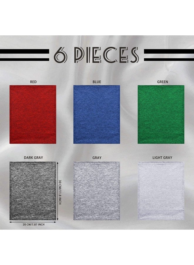 Satinior 6 Pcs Spandex Dreadlock Cap Dreadlock Tube Unisex Men Women Dreadlocks Bands Elastic Long Hair Dreads Head Wraps Dreads Cap Locks Headbands For Dreads Accessories 6 Colors (Deep Color) - Image 3