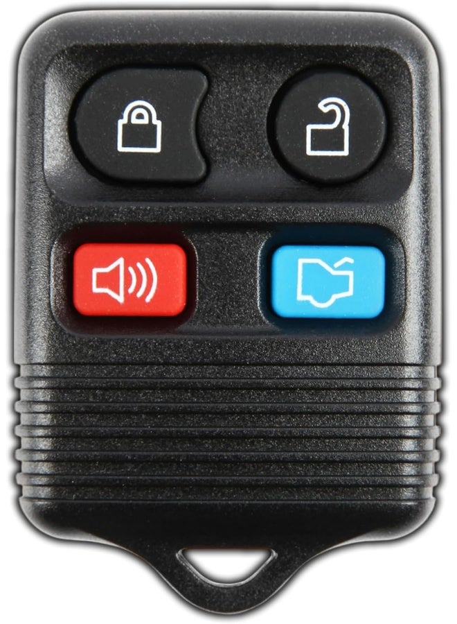 KeylessOption Replacement Keyless Entry Remote Control Car Key Fob - Black - Image 1