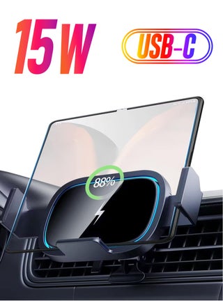 Wireless Car Charger for Galaxy Z Fold 5/4/3, 15W Fast Charging Car Mount, Air Vent Charging Car Phone Holder - pzsku/ZBF1105EBA3CC1FAACBAEZ/45/_/1738233552/4ca4ed7c-4a8f-42a5-ada5-694af2eaab5c