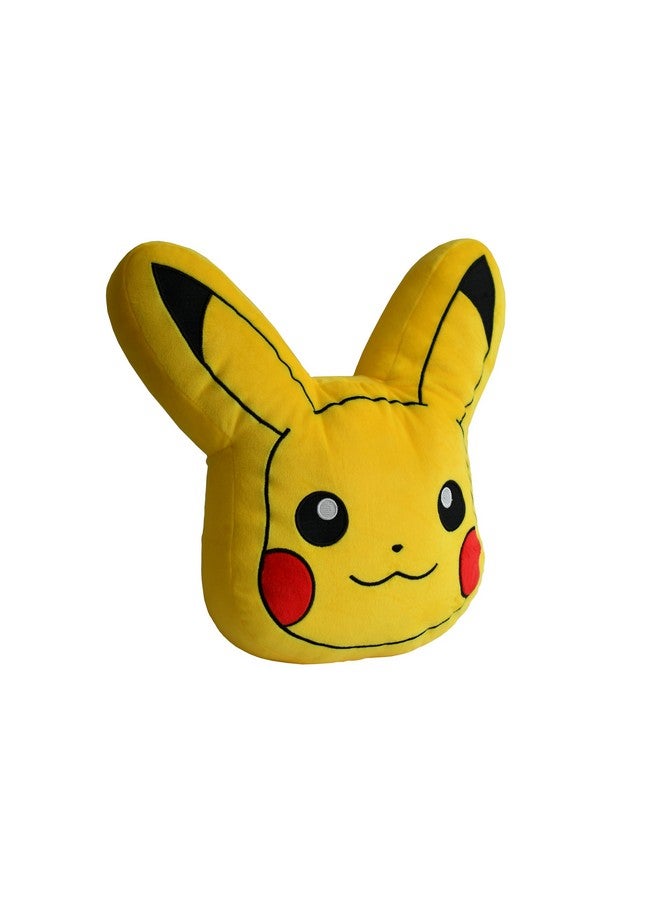 Mirada Mirada Yellow Pokemon Pika - chu Face Soft Toy - Officially Licensed - Soft & Comfortable Plush Pillow - Great for Fans & Kids - 35cm  - Image 3