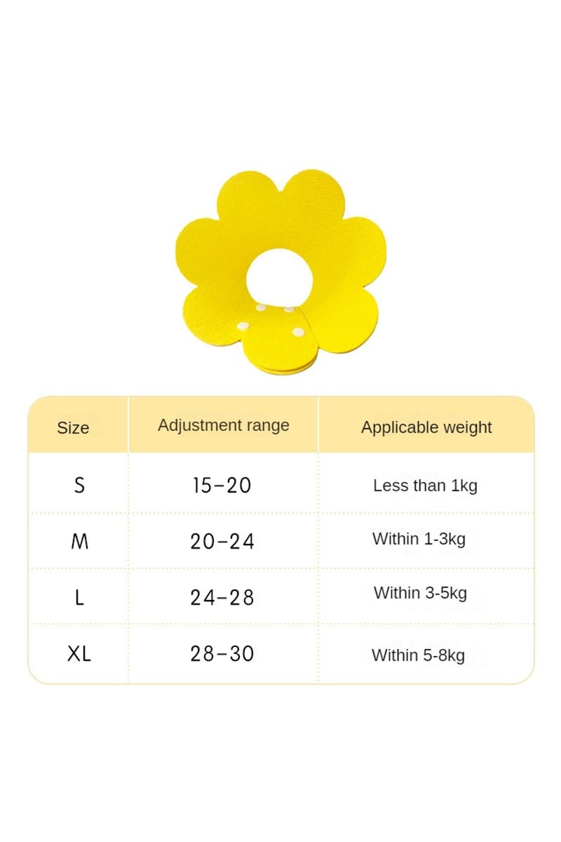 erorex L Yellow Pet Protective Collar Dog Neck Cone Recovery Cone Collar for Anti-Bite Lick Surgery Wound H