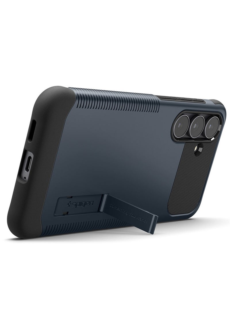 Spigen Slim Armor Magfit for Samsung Galaxy S25 FE Case Cover MagSafe with Kickstand - Metal Slate - Image 2