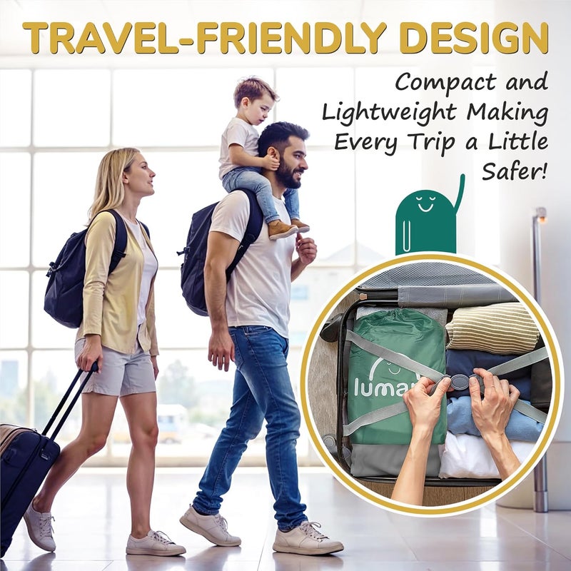LUMARA Inflatable Bed Rail for Toddlers 2 Pack  Portable Travel Bed Bumpers for Kids Fits Twin Full Queen King Size Beds  NonSlip Safety Guard Rails - Image 5