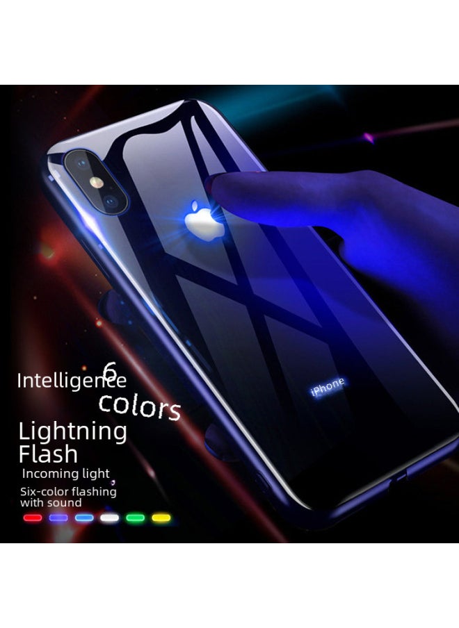 Generic - Mobile Phone Case For Iphone 14 For Iphone 11Pro Flash 13Mini Luminous X Internet Celebrity 12 Mobile Phone Case-Color:Grandma Gray Has Letters [voice-activated Color Light]]-Applicable Model:For Iphone 11pro(5.8-inch Three-shot) - Image 1
