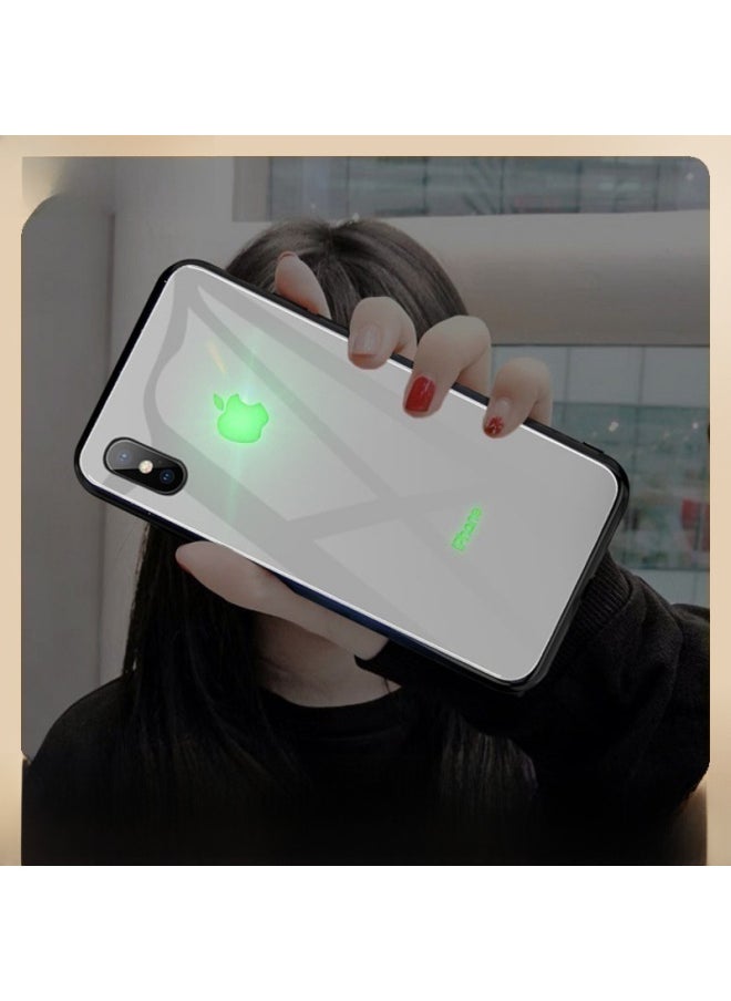 Generic - Mobile Phone Case For Iphone 14 For Iphone 11Pro Flash 13Mini Luminous X Internet Celebrity 12 Mobile Phone Case-Color:Grandma Gray Has Letters [voice-activated Color Light]]-Applicable Model:For Iphone 11pro(5.8-inch Three-shot) - Image 1