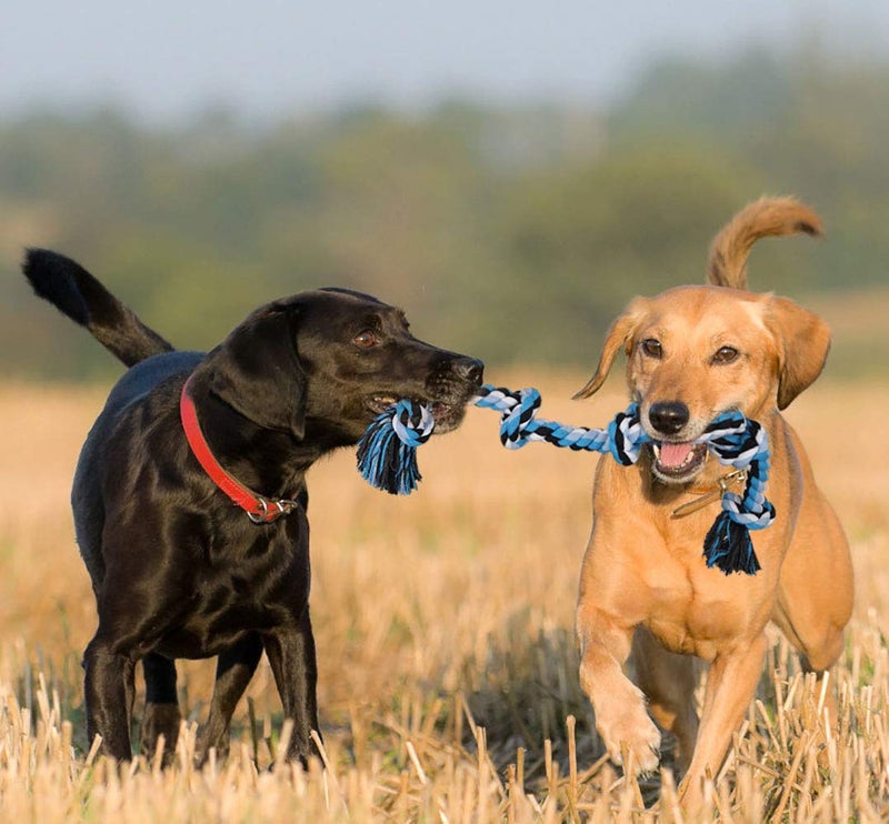 Bmag Dog Rope Toys for Aggressive Chewers, Heavy Duty Dog Toys for Medium Large Dogs, Tough Twisted Rope Toy with 5 Knots - Image 4