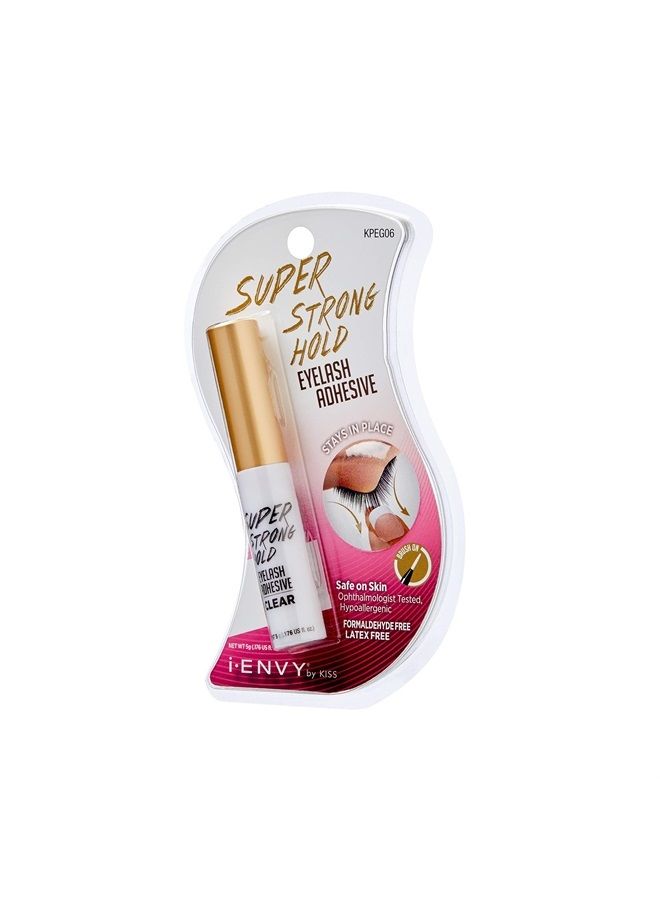 KISS لاصق رموش قوي للغاية من آي إنفي بواسطة كيس KPEG06 (عبوة 2) فرشاة خالية من اللاتكس - Image 2