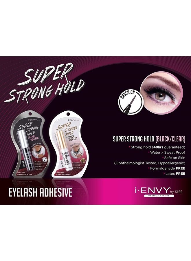 KISS لاصق رموش قوي للغاية من آي إنفي بواسطة كيس KPEG06 (عبوة 2) فرشاة خالية من اللاتكس - Image 5