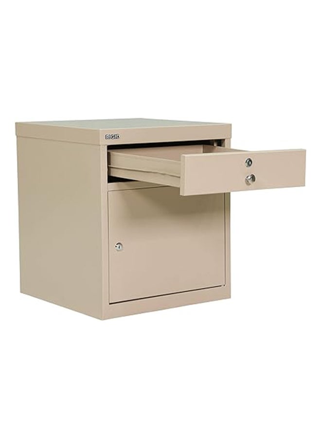 RIGID Steel Bedside pedestal Beige 50x40x45cm - Image 5