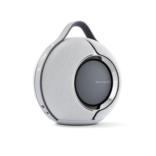Devialet ديفيالت - مكبر صوت ذكي محمول مائل رمادي - صوت مدمج فاخر - صوت عالي الدقة بتصميم مدمج - باس عميق، اتصال سلس، صوت متكيف، تصميم متين - Image 1