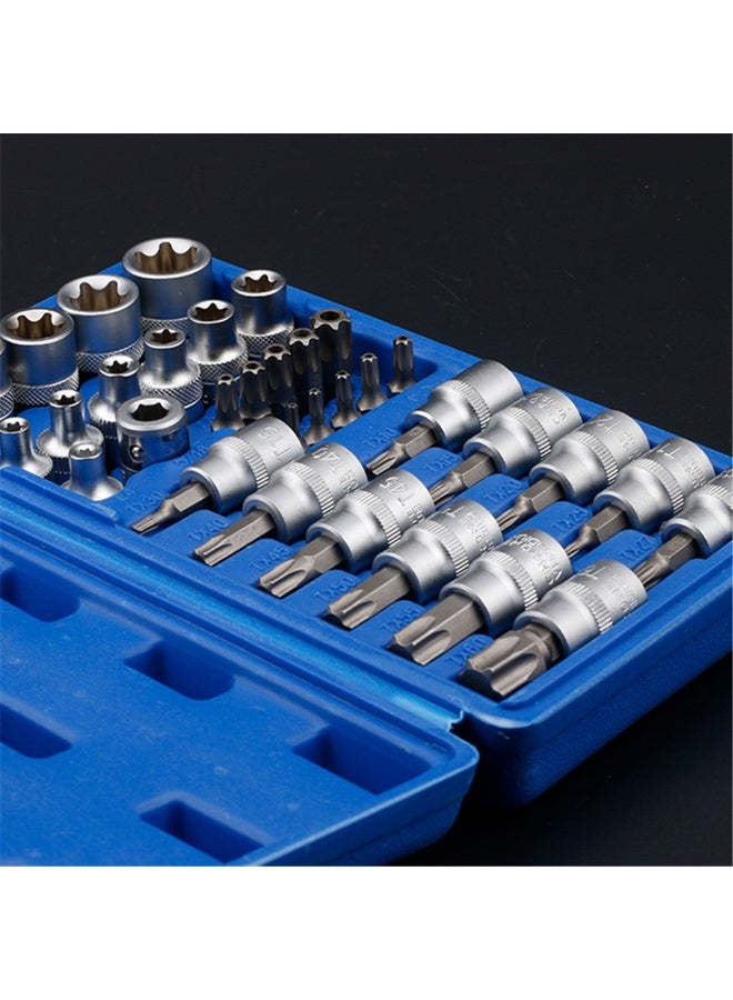 RVETEE 34 Pieces Torx Star Sockets Bit Set E-Security Bits - Image 5