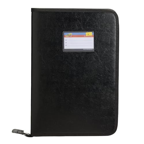 TRIO Leather FODLER (Executive Folders) UPC3012 Black Size F/C - Image 1